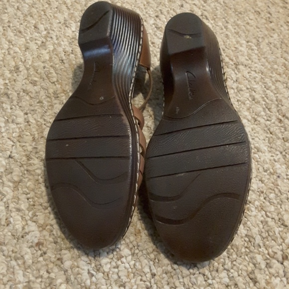 Clark brown leather sandals - Picture 4 of 5